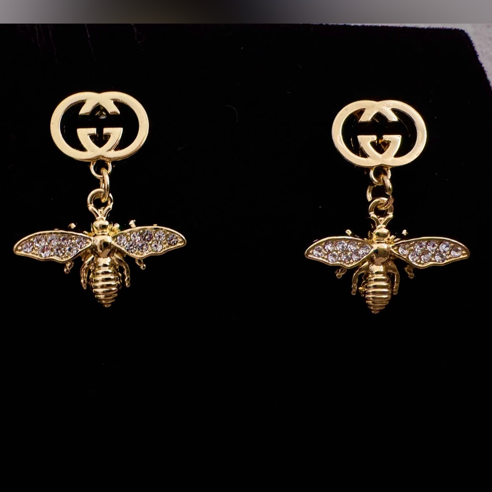 GUCCI BEE GOLD EARRINGS